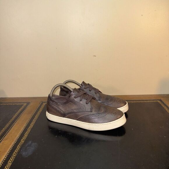 Polo Ralph Lauren Low Top Oxford Chukka Brown Boys Big Kids Size 6Y - Picture 1 of 5